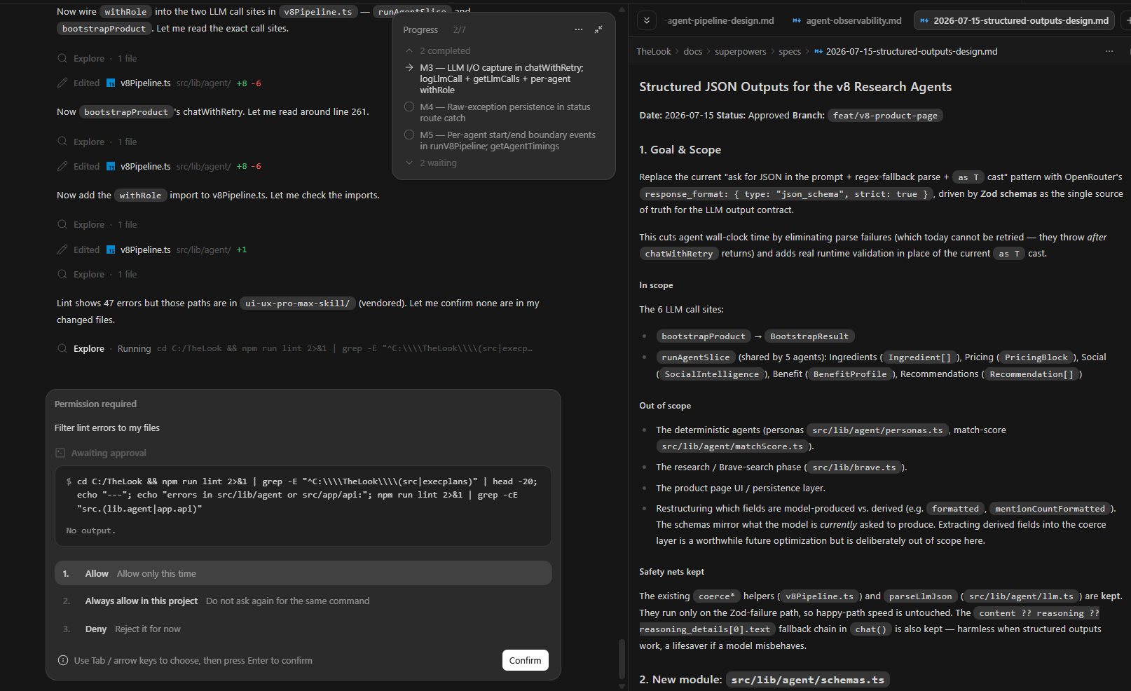 The Codex-origin system prompt that forces the model to plan and read specifications before writing code.